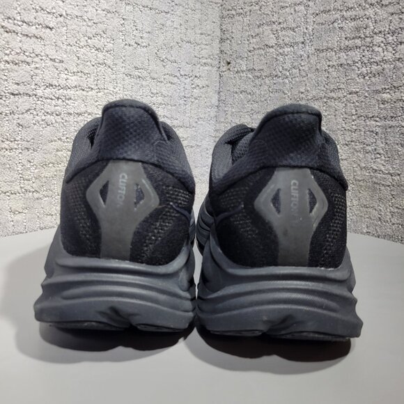 Hoka One One Clifton 10 Wide Men's US Size 132E Black Running Shoes 1162032-BBLC - Picture 4 of 11